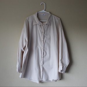 Oversized button down shirt